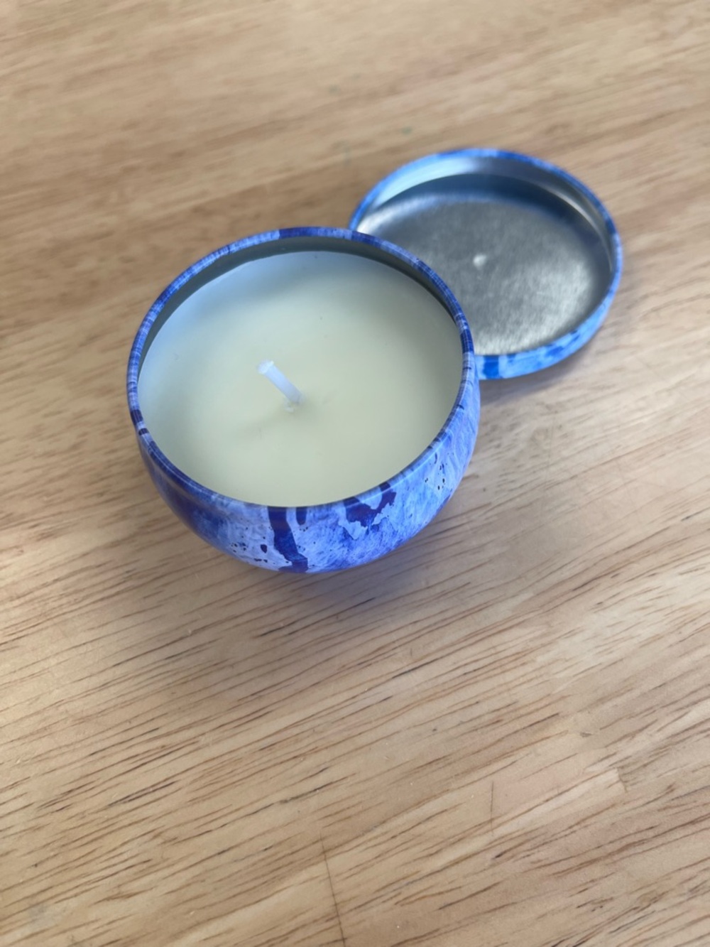 Blue Tin Travel Candle - 1-Wick Scented Candle